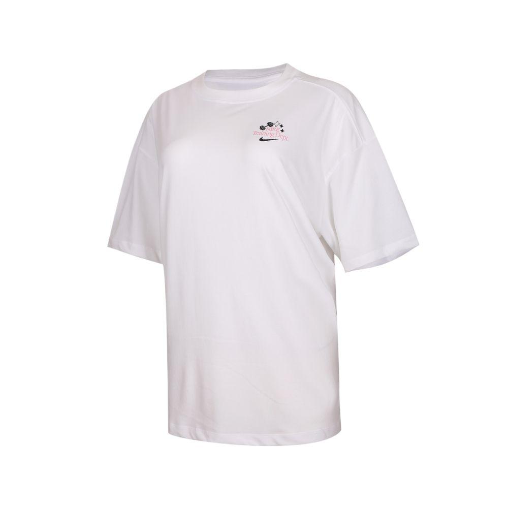 Женская футболка Nike As W Nk Df Move Ss Os Pc1 с принтом букв, круглым вырезом и спущенным плечом IV5474-100 S