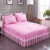 6 Colors Solid Color Princess Lace Bed Skirt One-piece Bed Sheet Simmons Mattress Dustproof Protective Cover Without Pillowcase