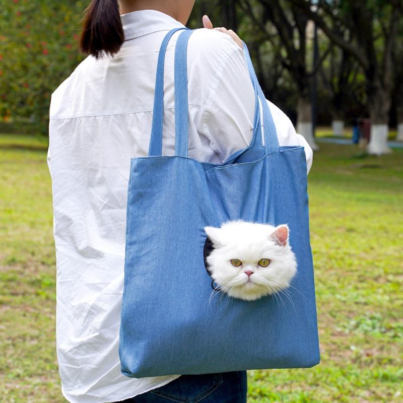 For Pets Going Out Carry A Cat Bag Carry A Crossbody or Hand-held Cat Bag for Small Dogs Showing Up Carry A Dog on One Shoulder