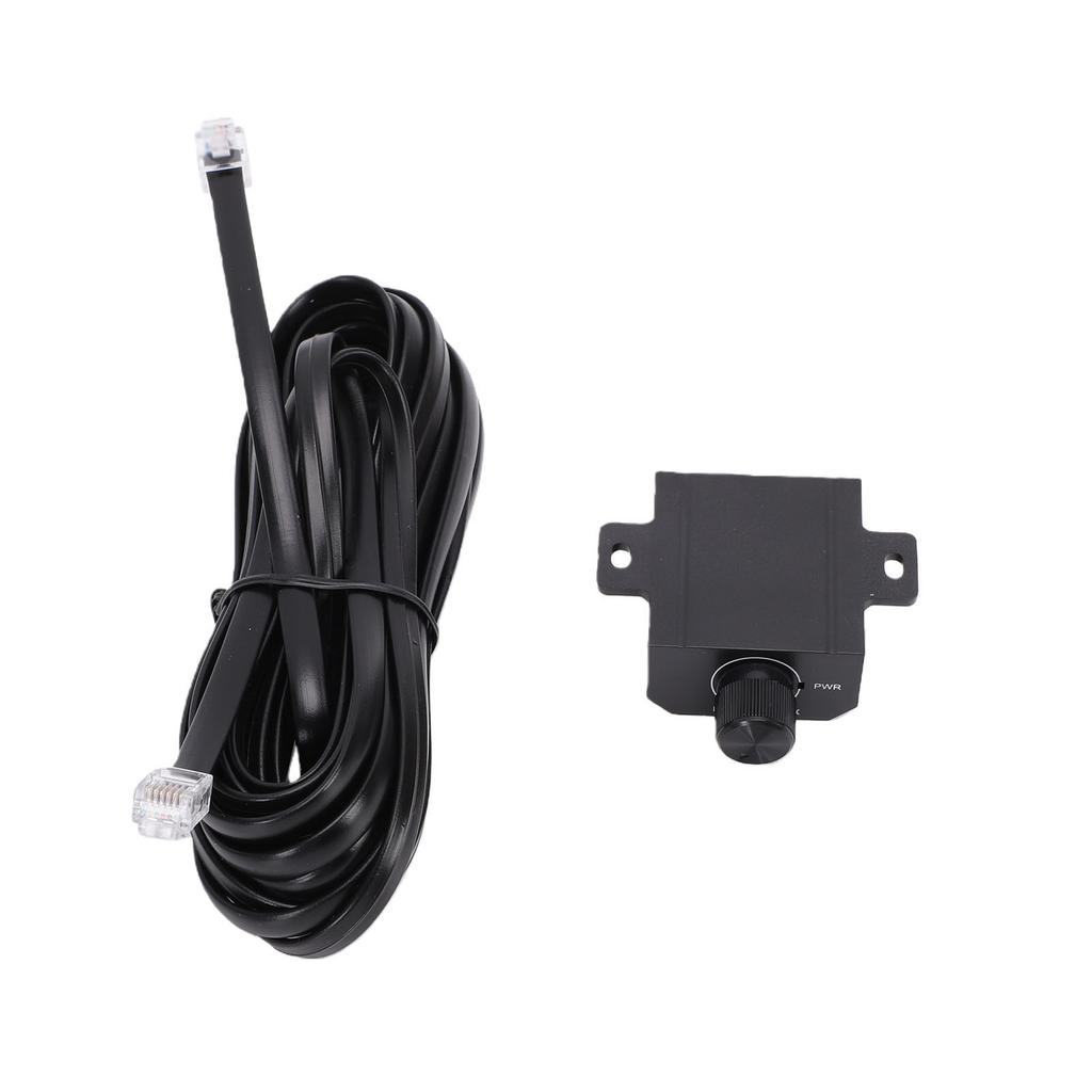 Car Bass Control Knob 6 Pin Universal Subwoofer Volume Knob with 5m Cable for Car Motorcycle Speaker Home Theater