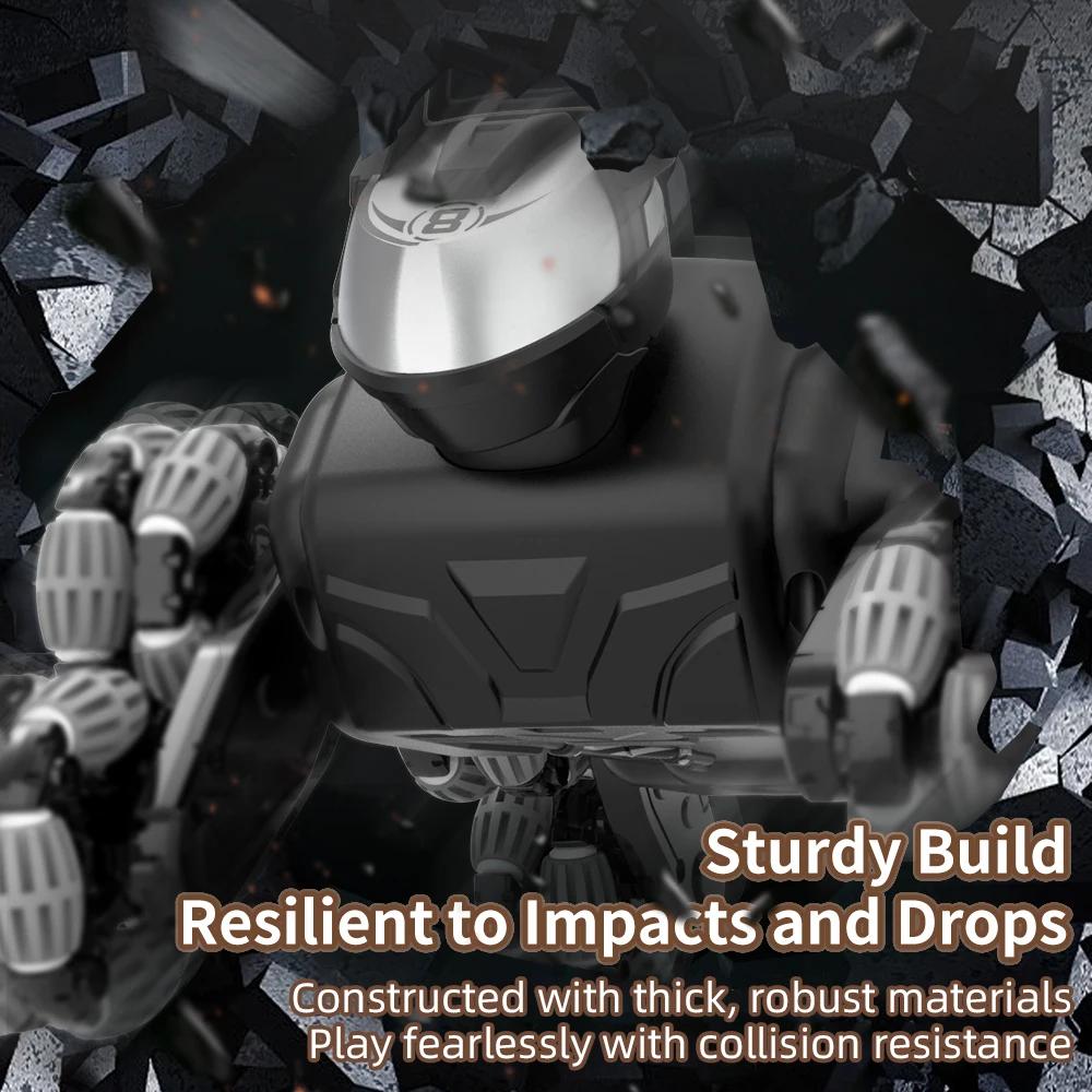Rc Robot Dog Electronic Robot Dog Stunt Twist Drift Toy Rotation Hand Remote Dual Control Electric Pet for Children's Toys Boys