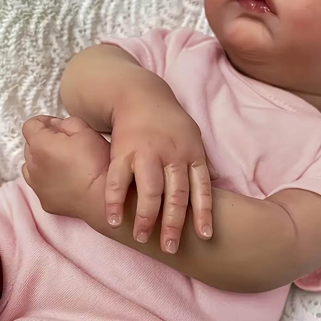 Realistic Rebirth Baby Doll Soft Fabric Body Realistic Pose With Feeding Set Suitable For Children Aged 3 Over | Companion Doll