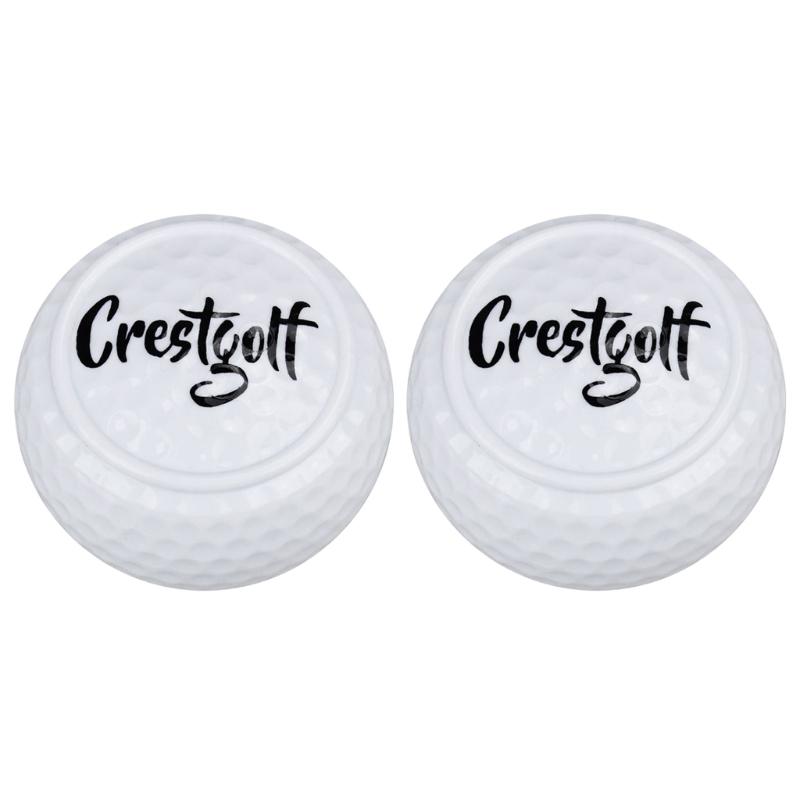2pcs Flat Golf Training Balls Two Layer Driving Range Balls Golf Practice Balls 1