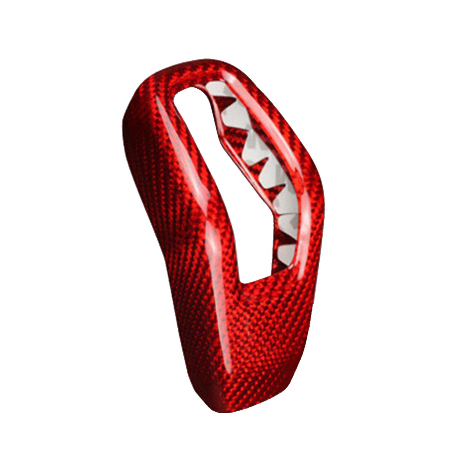 

Наклейки на автомобиль, наклейка на крышку рычага переключения передач для LandRover Jaguars XEL, наклейки для ремонта рычага переключения передач, накладка из углеродного волокна, крышка ручки красный
