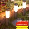 Stainless Steel Solar Garden Landscape Light - Outdoor Cylindrical Lawn Decoration  