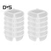 10/20Pcs 3 Compartment Condiment Containers with Lids Reusable Small Sauce Dipping Containers Mini Snack Containers for Kids Adults