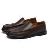 Fashion New Soft Men's Genuine Leather Loafers Slip On Casual Shoes for Men Moccasins Handmade Business Flats Outdoor Driving Footwear