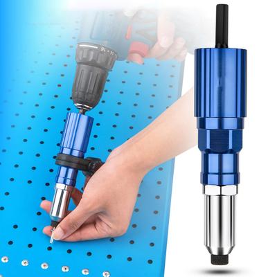 Rivet Gun Adapter for Electric Drill Cordless Riveting Tool with Wrench Detachable Handle 3/32''
