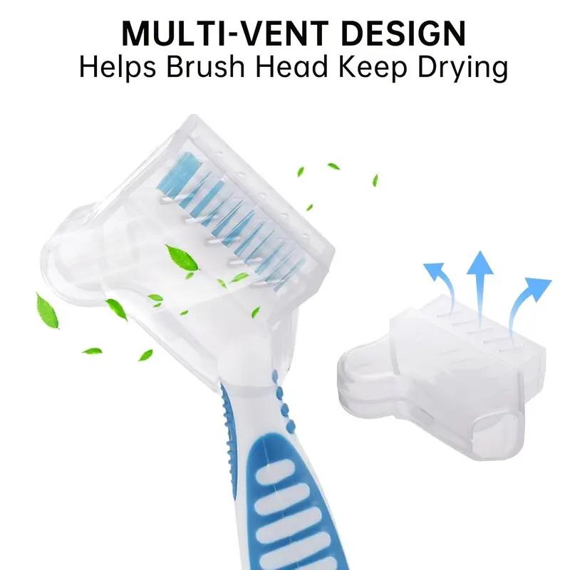 3/1Pcs Dental Brush Protector Covers Breathable With Vent Holes Portable Dental Brush Head Storage Case Home Or Travel