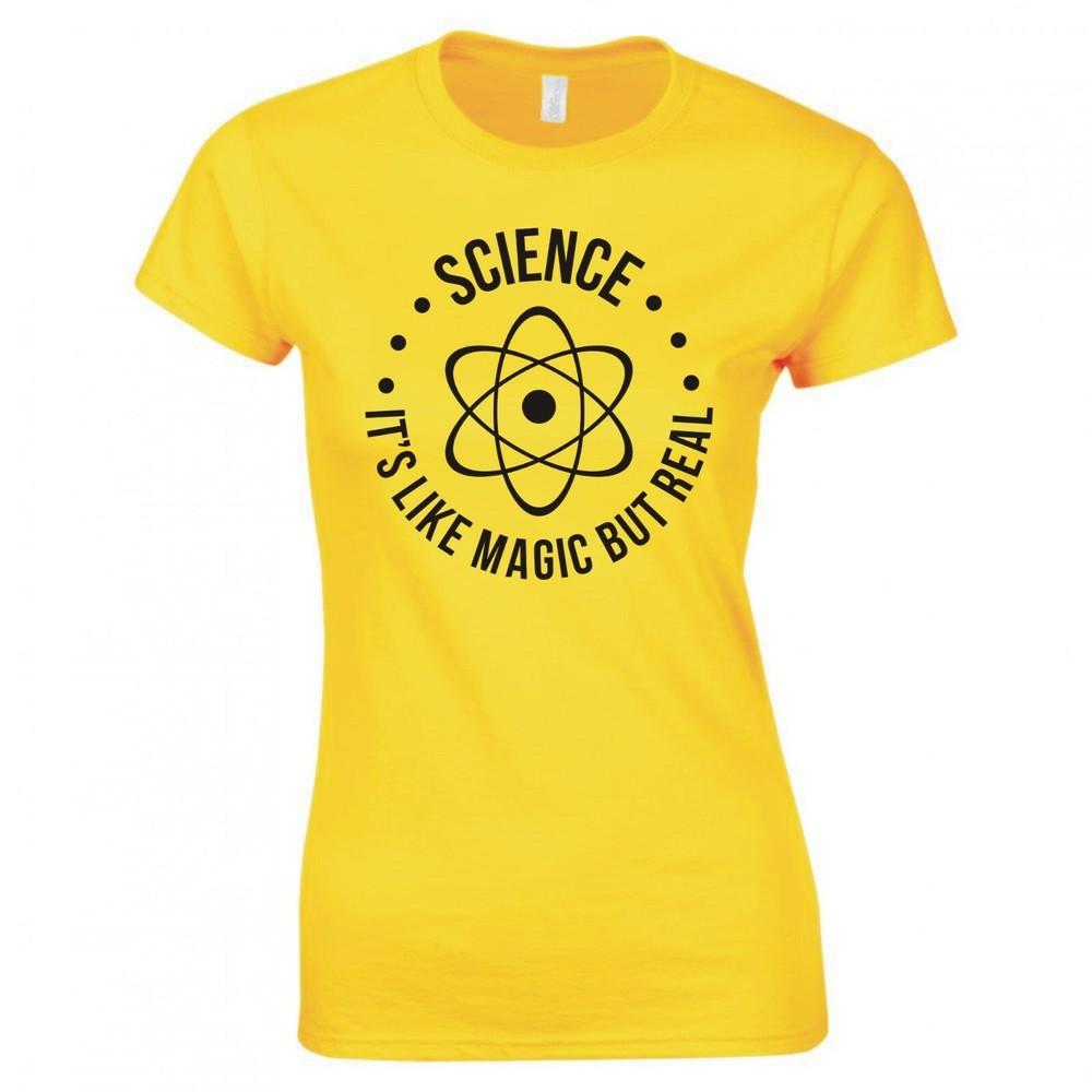 Funny Science Its Like Magic But Real Skinny Fit TShirt