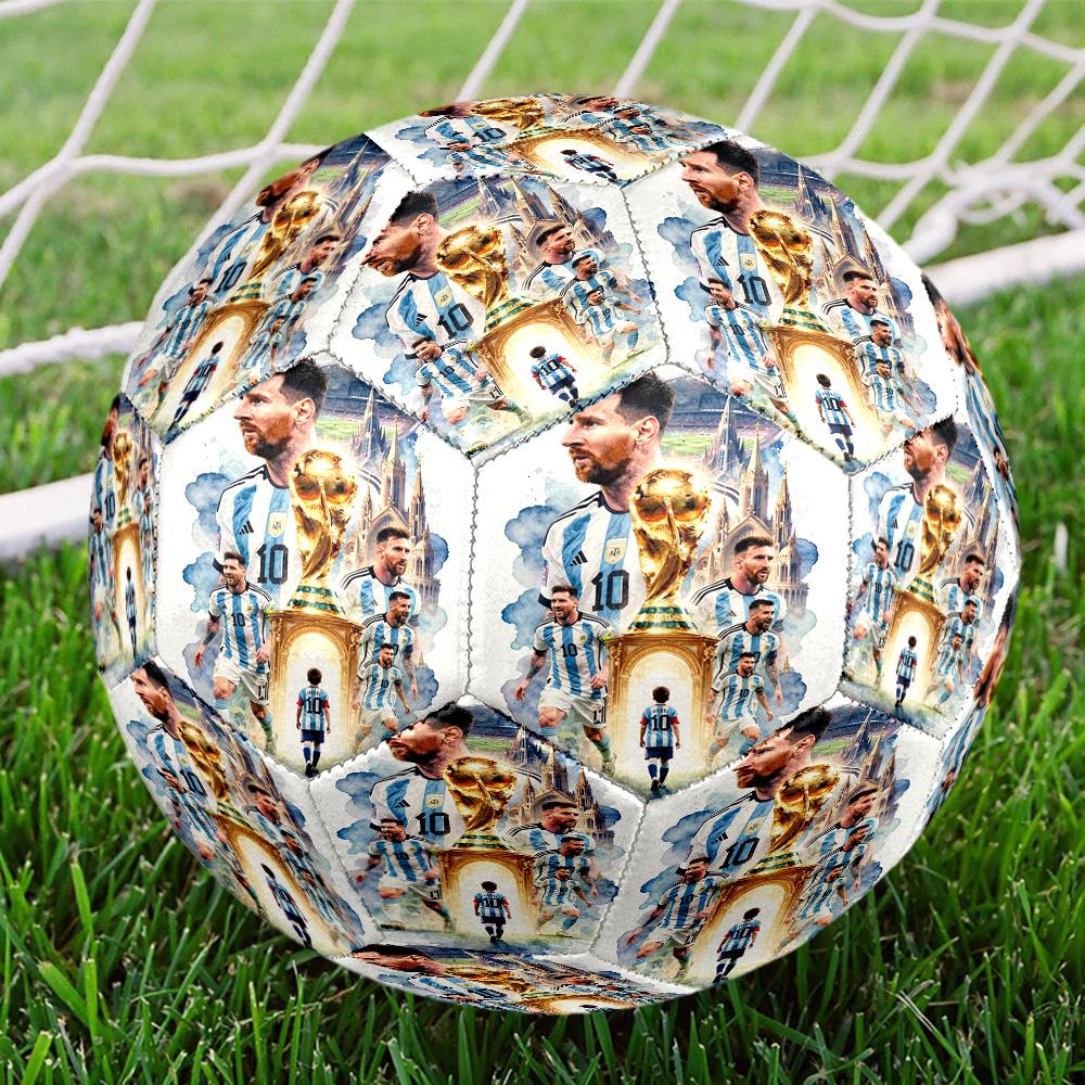 Messi 10 Number Football Legend Soccer Ball Size 5 Football Machinestitched Indooroutdoor Universal Football Perfect Gift For Sports Enthusiasts