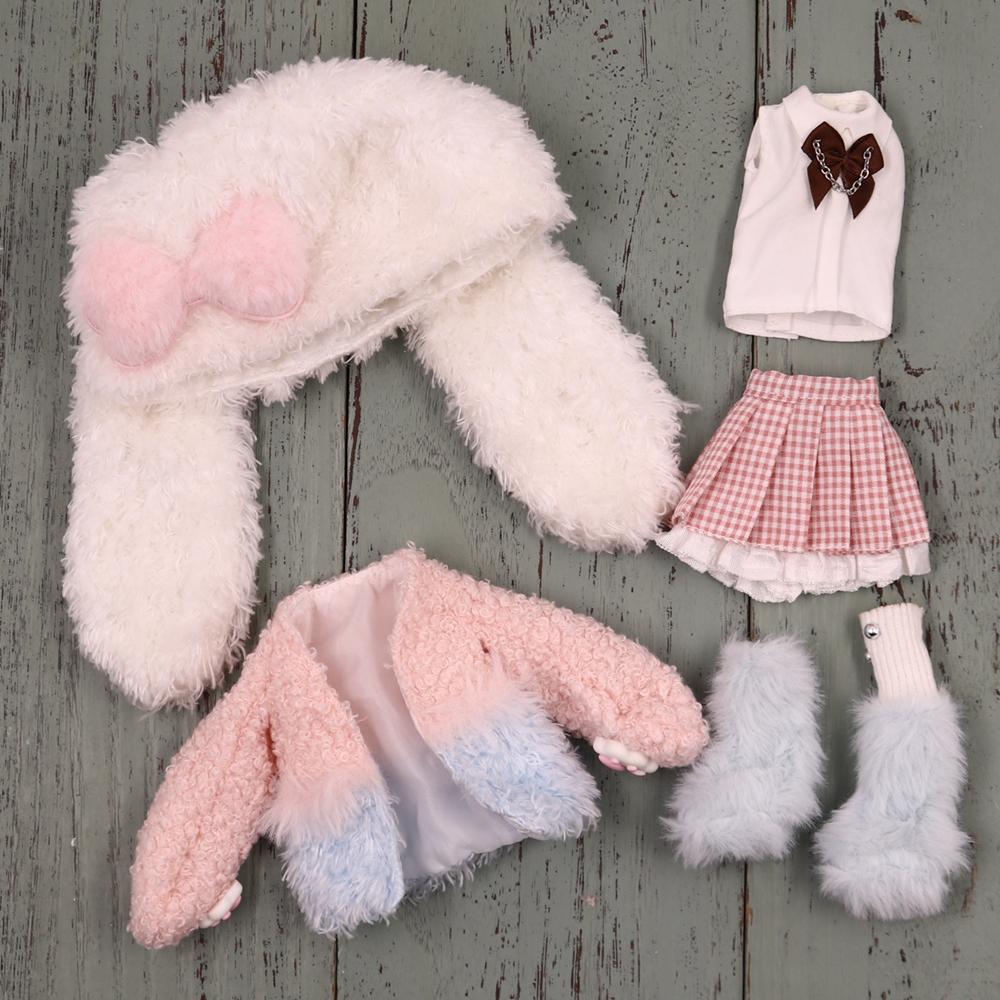 

Наряды для кукол ICY DBS Blyth Платье Honey Garden с шляпой Костюм 1/6 BJD Ob24 Аниме Девочка bratz