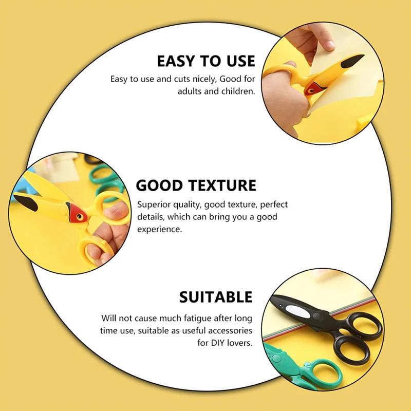 Children Handmade DIY Cute Preschool Training Scissors Children Safety Pre-School Scissor Art Craft Scissors Kids Paper Cutter