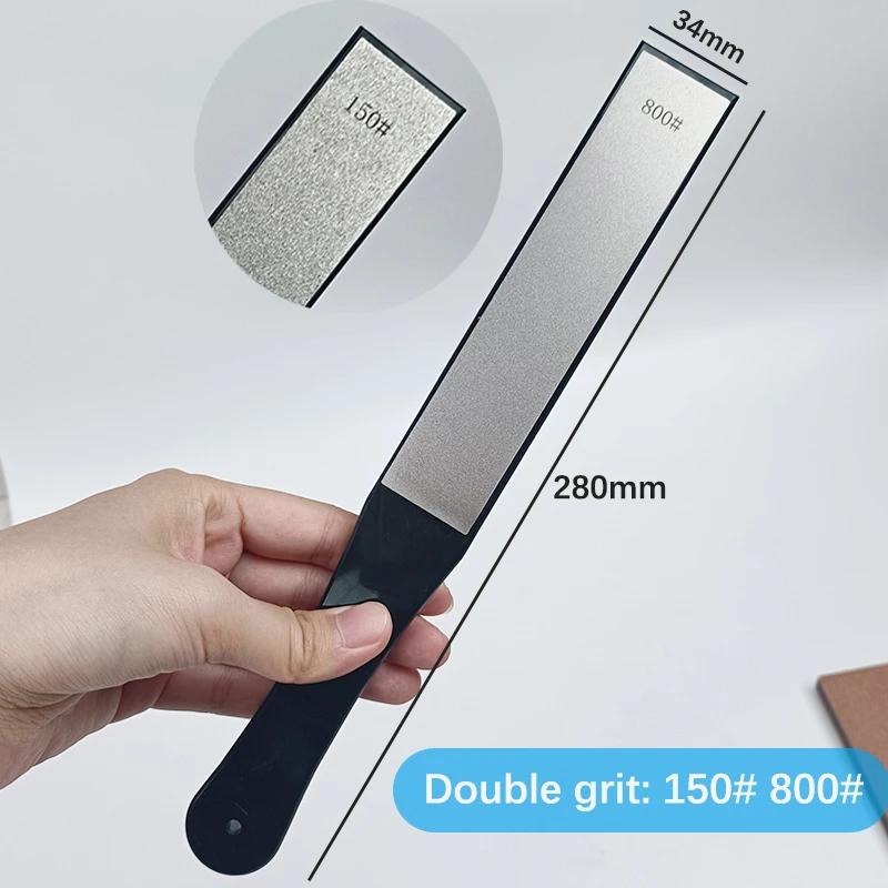 Diamond Knife Sharpener Handle Outdoor Tools Sharpening Double Sided Grind Whetstone Home Sharpening Tool and Polishing Board