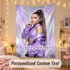 Benutzerdefinierte Personalisierte Wandteppich, Ariana Grande Druck Benutzerdefinierter Name Text Wandkunst Hängend für Schlafzimmer