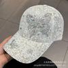New fashionable breathable rhinestone butterfly lace baseball cap children's summer light breathable sunshade sun protection cap