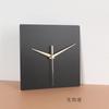 Nordic Affordable Luxury Style Silver Square Wall Clock Home Living Room Clock Office Wall Mounted Silent Clock Home Decoration