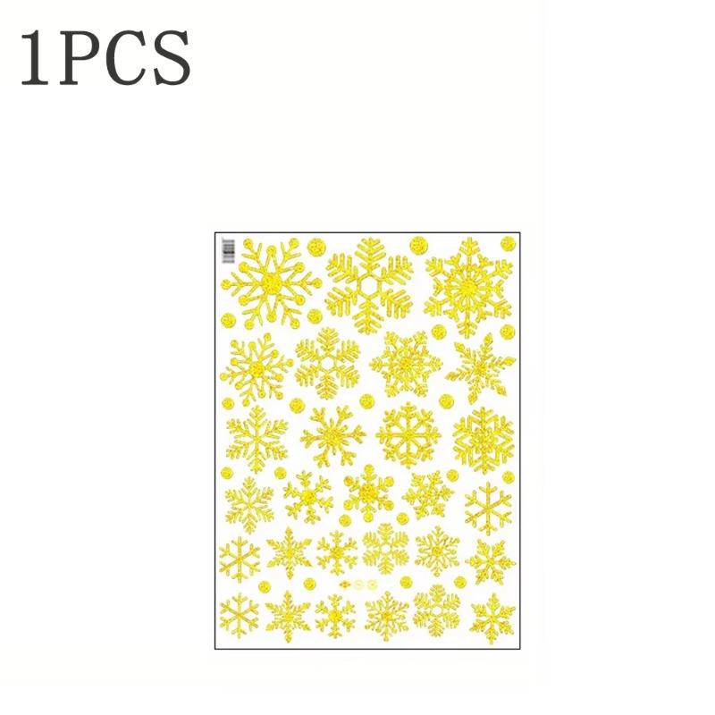 Festive Snowflake Wall Stickers Christmas Decoration for DIY Home Projects Ideal for Living Room Decor Holiday Enhancements