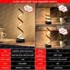 1 Stück Bürotischlampen - 3-Kanal Dimmbare Touch-Lampe USB C Ladeanschluss, Moderne Minimalistische Dimmbare Spiral-Tischlampe, Inklusive LED-Lampen
