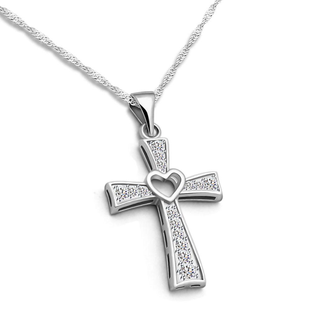 

Heart Pendant Necklace Women S Electroplated Platinum Jewelry