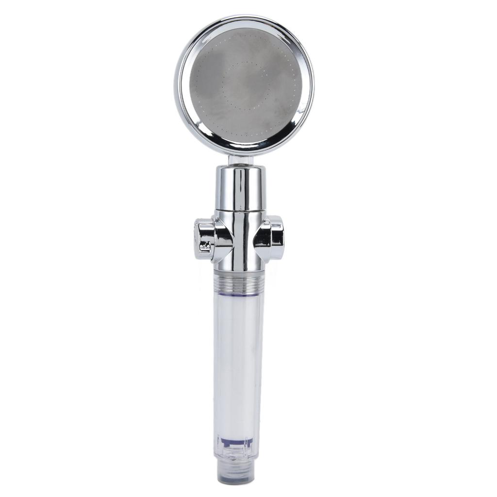 Turbodmychadlová sprchová hlavice Ruční poháněná vrtulí 360stupňová rotace Závit G1/2 Odnímatelná pro