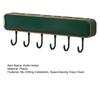Wall-Mounted Knife Holder with Hooks No-Drill Kitchen Organizer for Knives Utensils Space-Saving Ventilated Rust-Proof Multi-Functional Storage Rack