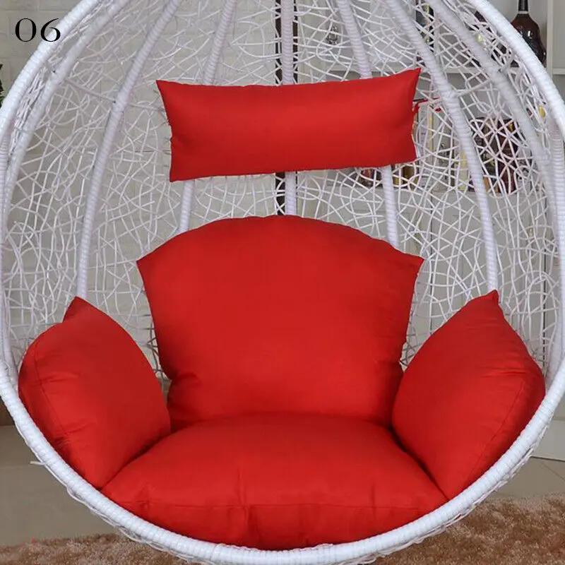 Hanging Swing Egg Chair Cushion Cover Patio Large Round Papasan Pad Detachable Garden Lounger Cushion Cover  (No Filling)