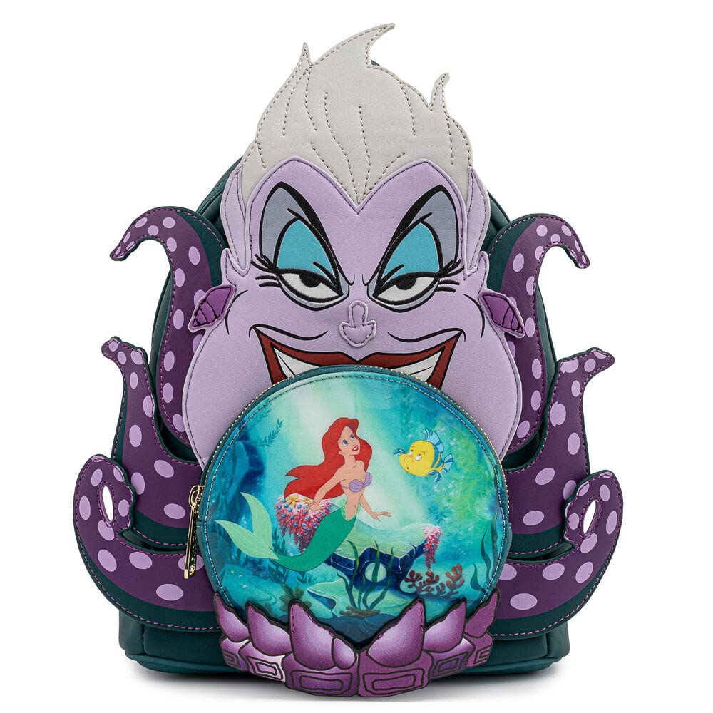 Kids Cartoon Villain Mini Backpack Floral Print Cute Small Rucksack Student School Bag