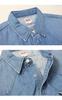 Top Denim Western Shirt Long Sleeve ET2129 Medium Blue L [Edwin] Men's