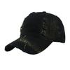 Grensoverschrijdende Hottrend Gescheurde Baseballpet Gewassen Kleurverloop Snapback Ademend PVC 6-Panel Koppels Gebogen Vizier Effen