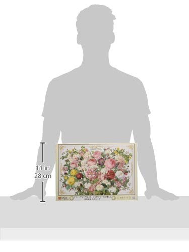 Epoch 1000-piece Jigsaw Puzzle Illustration/Art Redouté Flower Bouquet (50 x 75 cm) 11-591 with Glue, Spatula, and Score Ticket