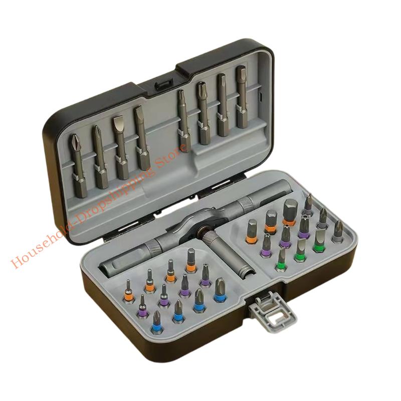 Ratchet Screwdriver Set 24/36 in 1 Precise Screwdriver Bit Screwdriver Household Repair Tool Accessories 85AD