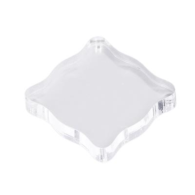 Acrylic Stamp Block Acrylic Handle Curved DIY Stamp Craft Rubber Stamp Transparent StampTL005