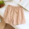 Damen Sommer Pyjama und Strandshorts aus reiner Baumwolle, gewaschen