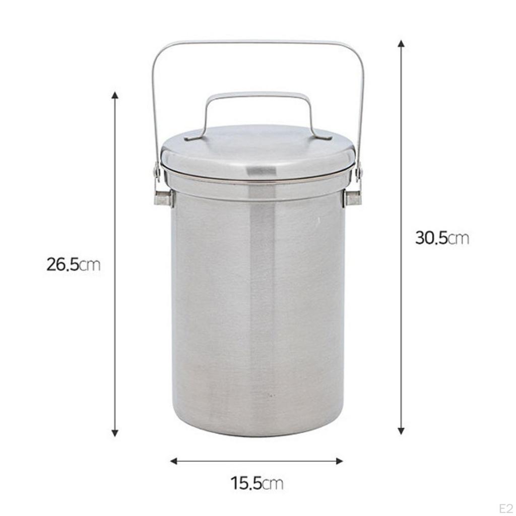 Small Trash Can Desktop Portable Stainless Steel Mini Waste Basket with Lid for Home Living Room