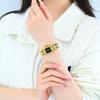 Women Dress Bracelet Watches Clock Relógio Fashion Rhinestone Square Small Dial Steel Band Ladies Watch Elegant