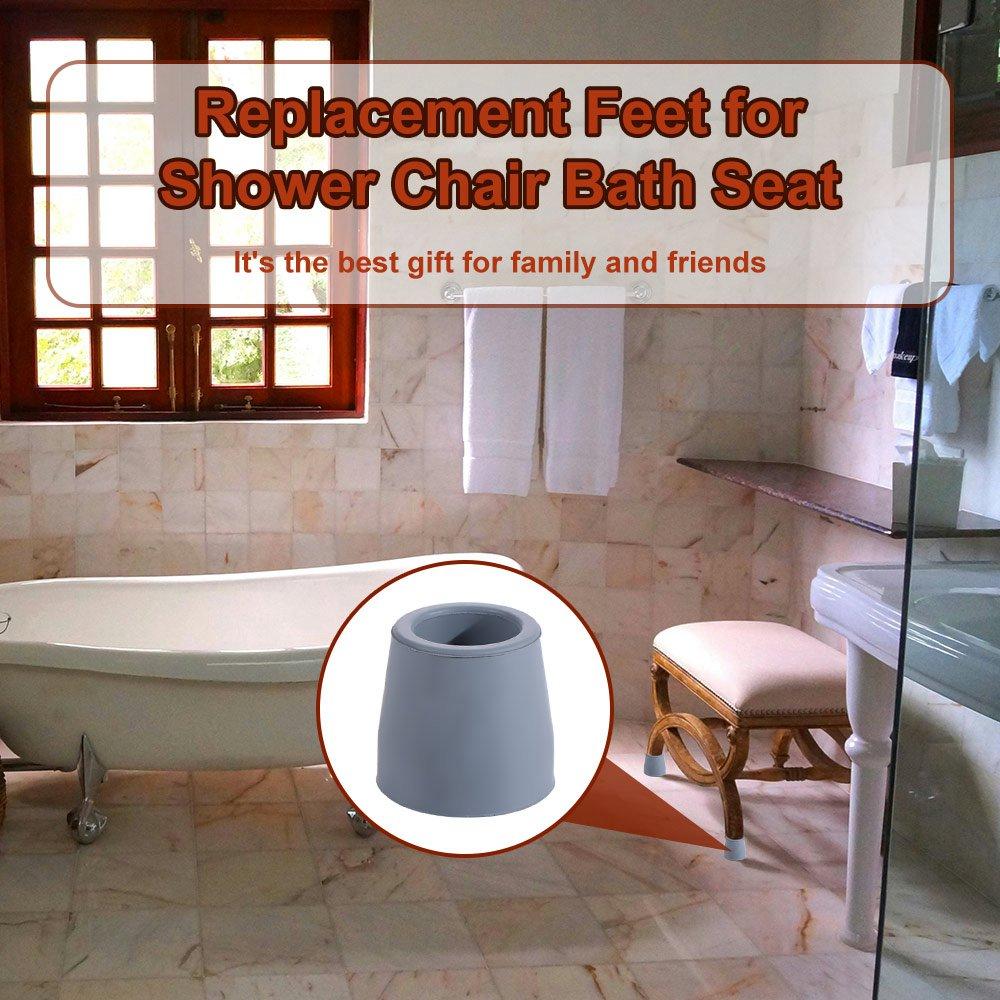4 pcs Suction Cup Shower Chair Leg Cap Non-slip Protector Cap Chairs Table Leg Kids Adults Seniors