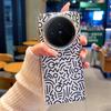 For VIVO X100 X100S X100 Pro X100 Ultra Plated Graffiti Large Hole Metal Lens Ring Anti-Fingerprint Anti-Drop Phone Case