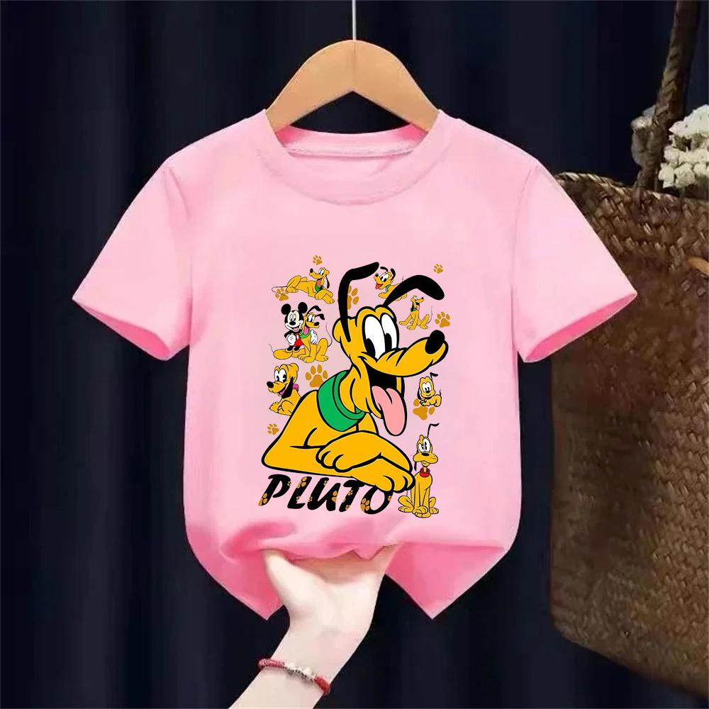 2026 Summer Disney Print Children s T-Shirt Fashion Short Sleeve Casual Shirt 100