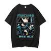Demon Slayer Muichiro Tokito Unisex Pure Cotton T-shirt Summer Anime Print Loose Casual Parent-child Short Sleeved Top