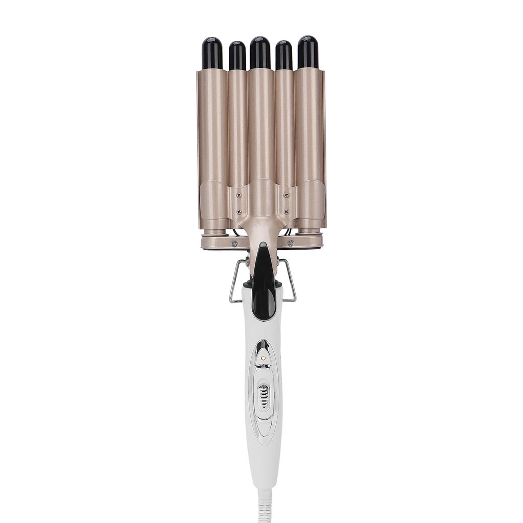 5 Barrel Curling Iron Temperature Adjustable Hair Waver Crimper with LCD 110‑240VEU Plug