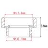 PP Sink Drain Reducer Adapter 1-1/2 To 1-1/4 Inch White Plumbing Connector For Pipe Size Conversion And Easy Installation Tool