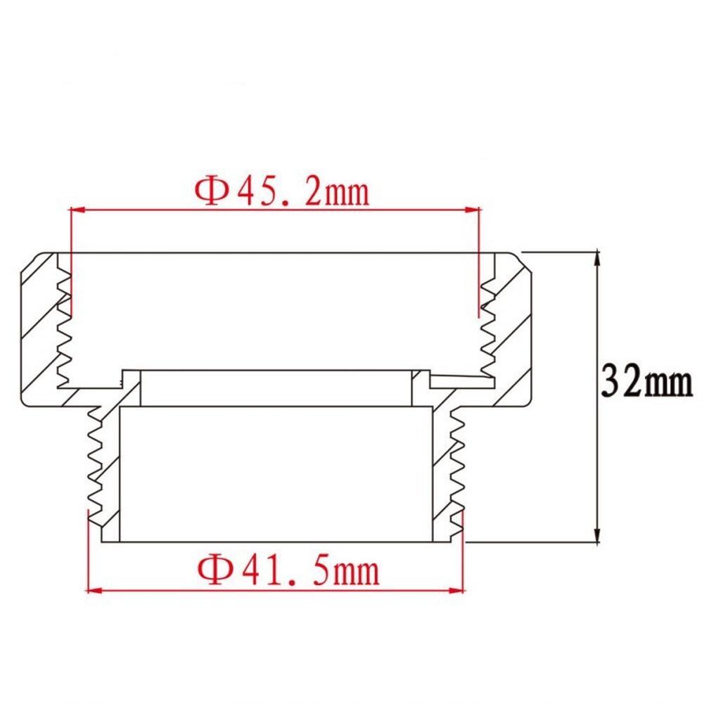 PP Sink Drain Reducer Adapter 1-1/2 To 1-1/4 Inch White Plumbing Connector For Pipe Size Conversion And Easy Installation Tool