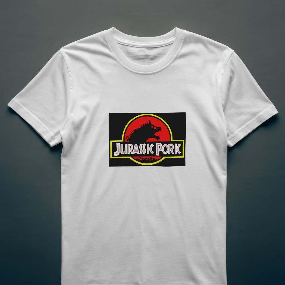 

JURASSIC PORK Tshirt Funny Parody Top Dinosaur Tee 101 3XL