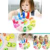 Colorful Wooden Puzzle Toy For Kids Learning Time And Numbers Educational Development