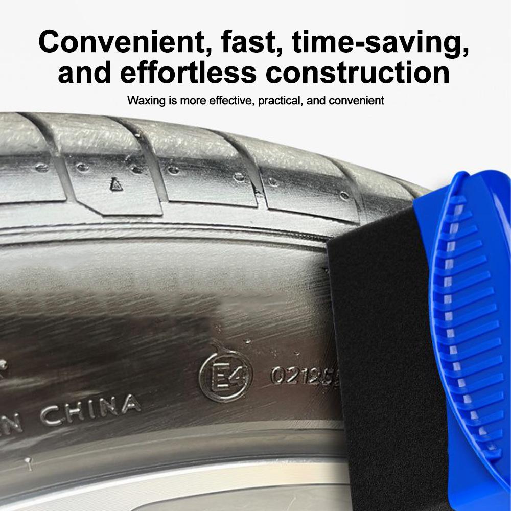 Mit Bezug Auto Rad Polieren Wachsen Schwamm Bürste ABS Waschen Reinigung Reifen Kontur Dressing Applikator Pads 5 Farben Optional