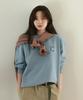 C Logo Sweatshirt Dusty Blue
