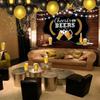 Cheers and Beers Party Decorations,Retro Rustic Wooden Board 30th 40th 50th Birthday Theme Party Photography Banner Backdrop for Men Beer Whiskey