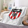 1PC Sunderland Association Football Club Patterned Flannel Blanket Suitable For All Seasons for Home Decor Warmth and Comfort Gifts Holiday Present