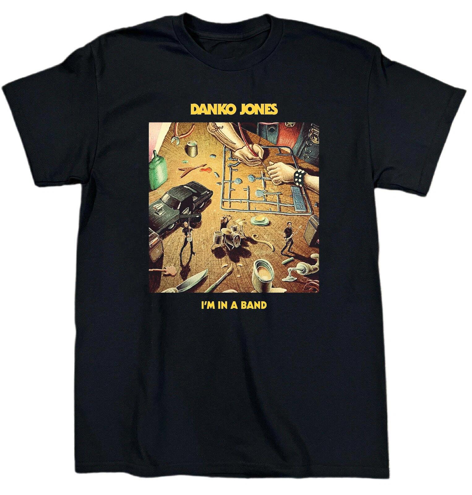 Men s and Women s T-shirts NEW Danko Jones I m in a Band Heavy Cotton Black M